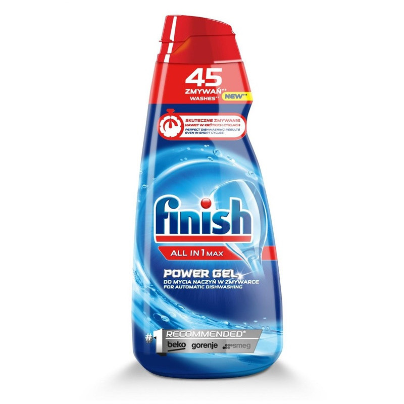 Indaplovių gelis „Finish All in 1 Max Power Gel“, 900 ml