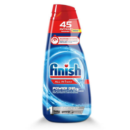 Indaplovių gelis „Finish All in 1 Max Power Gel“, 900 ml