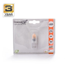 Lemputė STANDART, LED, 1.9W, G9, 2700K, 204LM