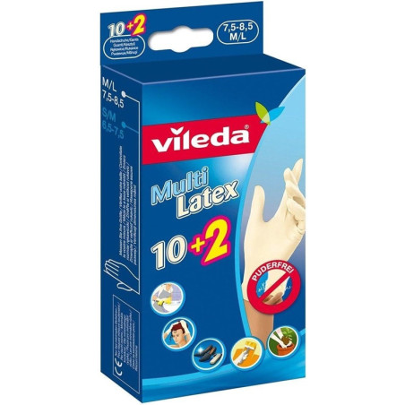 Pirštinės Vileda Multi Latex 10+2, M/L