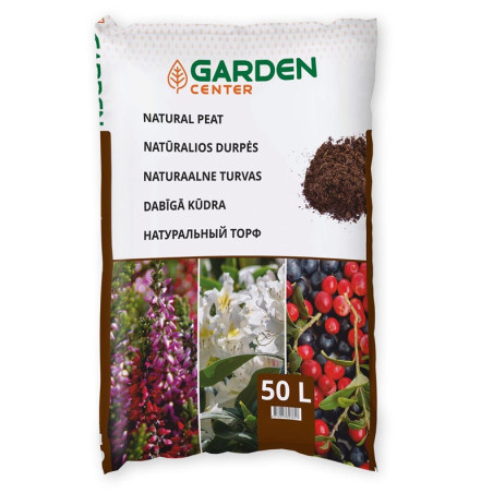 Natūralios durpės GARDEN CENTER, 50 l