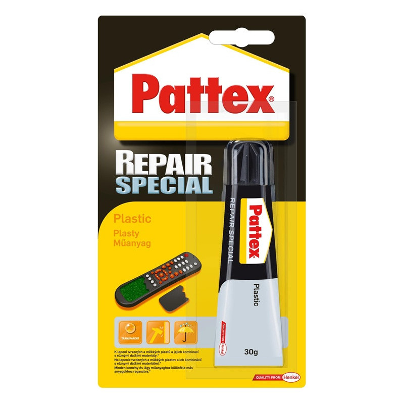 Klijai kontaktiniai Pattex Repair Special Plastic, 30 g