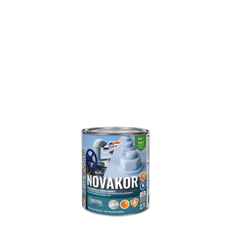 Gruntas Rilak Novakor, šviesiai pilkas 2,7 l