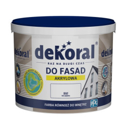 Fasado dažai Dekoral Polinit, balti, 3 l