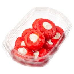 Mar. raud.vyšninės paprikos PERLA,įdar.krem.sūriu,150g