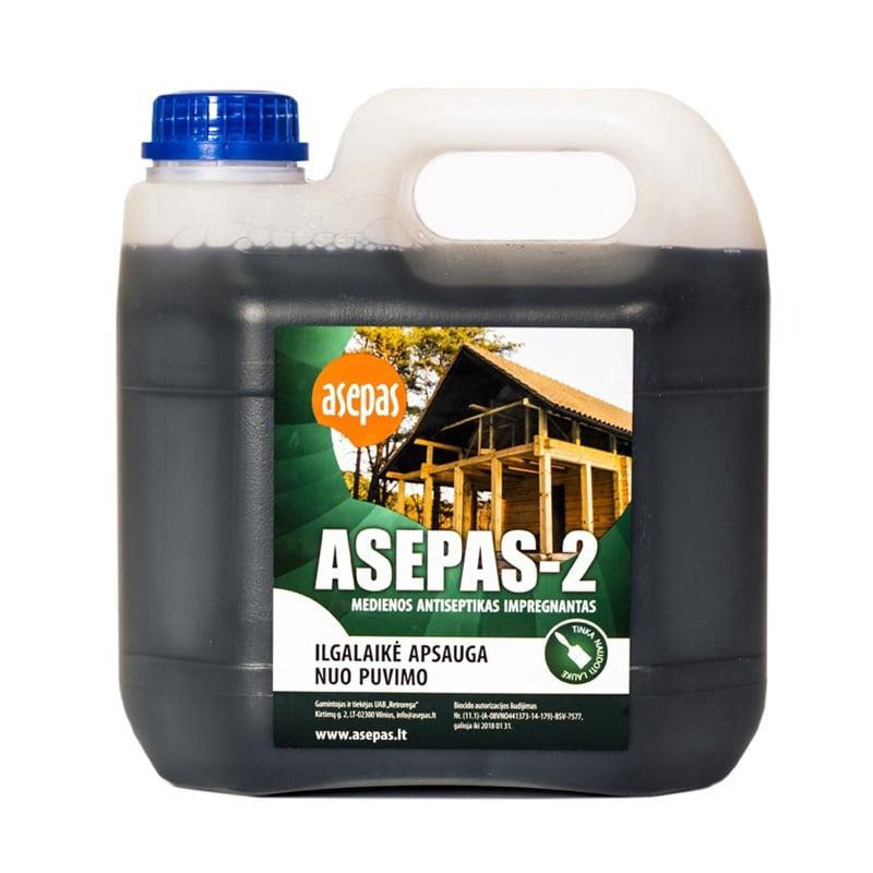 Antiseptikas Asepas-2, žalsvai pilka, 3 l