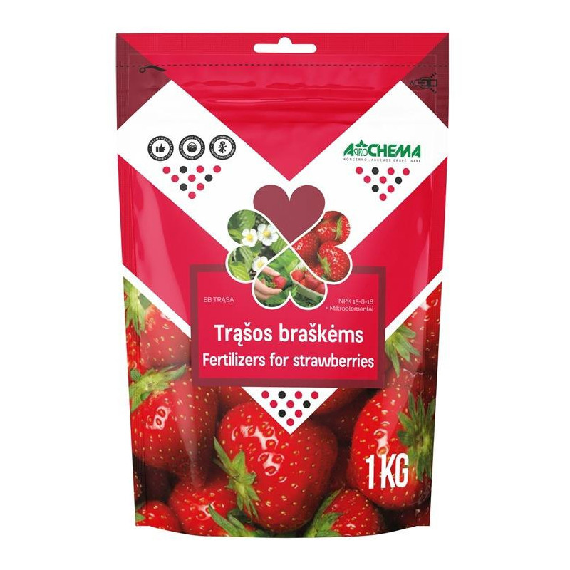 Trąšos braškėms ir žemuogėms Agrochema, 1 kg