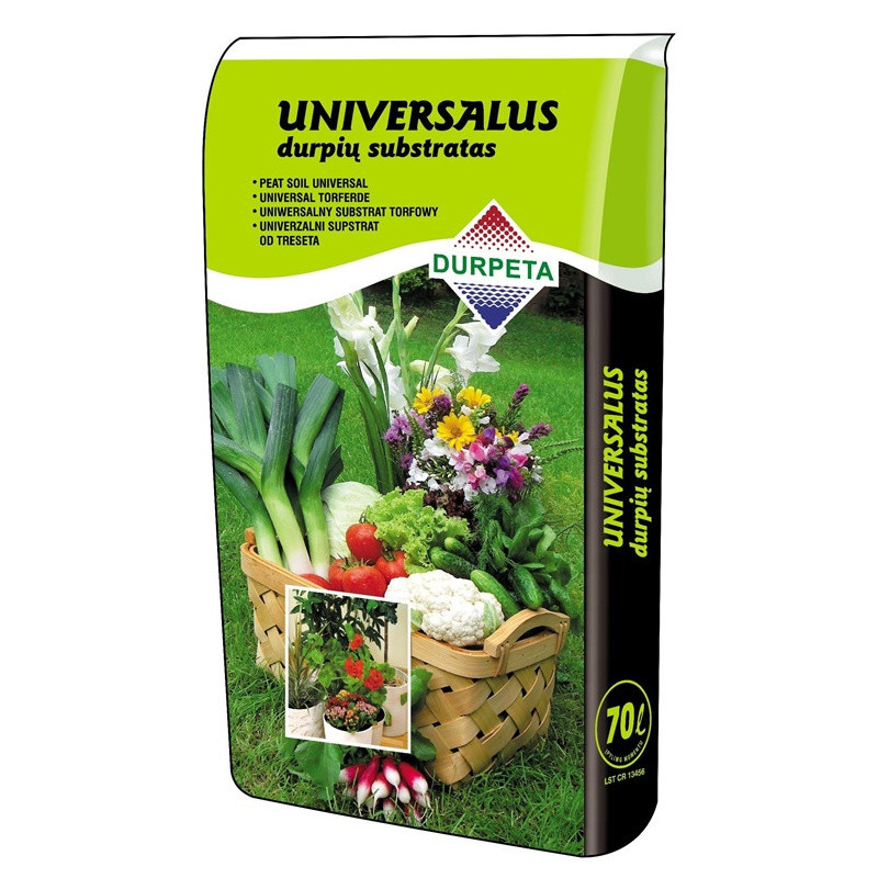 Universalus durpių substratas DURPETA, 70 l