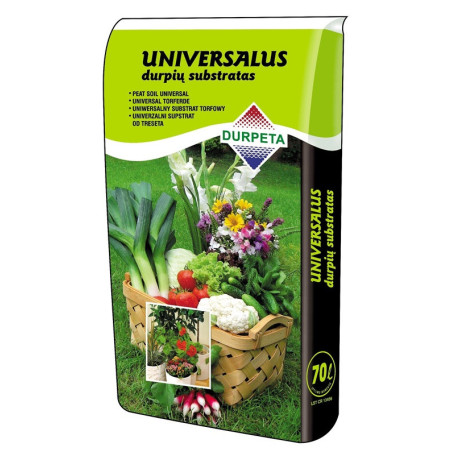 Universalus durpių substratas DURPETA, 70 l