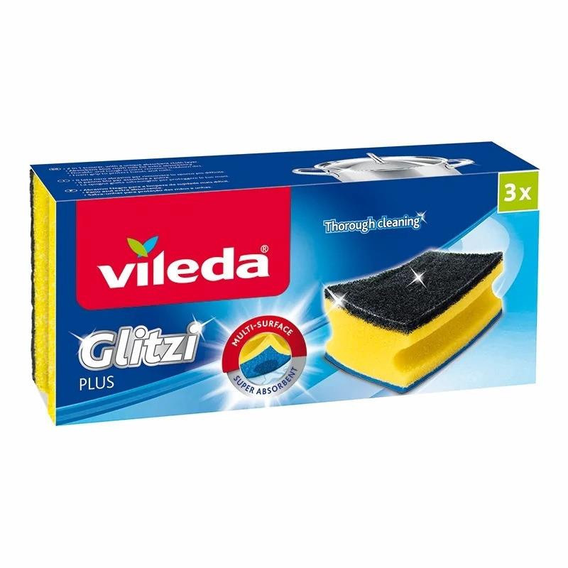 VILEDA kempinė - šveistukas "Glitzi Plus", 3 vnt.