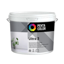 Dispersiniai dažai Pentacolor Ultra 3, balta, 10 l