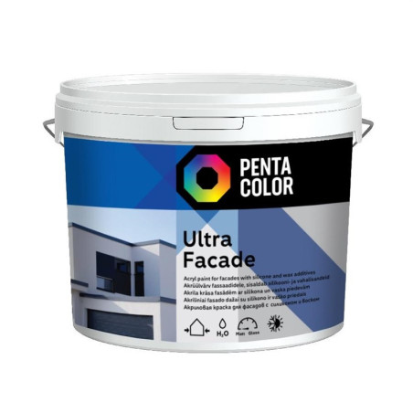 Fasado dažai Pentacolor Ultra Facade, balta, 5 l