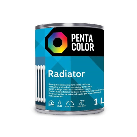 Radiatorių dažai Pentacolor Radiator, balta, 1 l