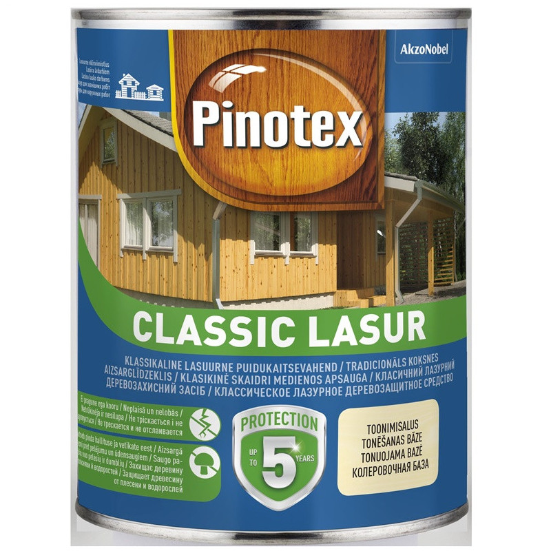 Impregnantas Pinotex Classic Lasur, tikmedžio spalvos, 1 l