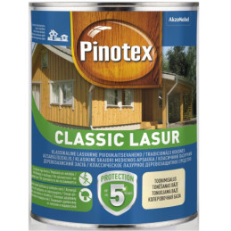 Impregnantas Pinotex Classic Lasur AE, riešuto spalva, 1 l