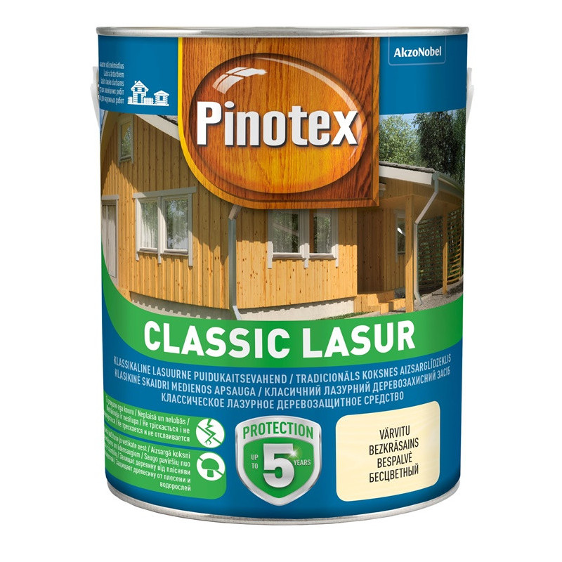 Impregnantas Pinotex Classic Lasur AE, raudonmedis, 3 l