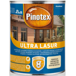 Impregnantas Pinotex Ultra Lasur, raudonmedžio spalvos, 1 l