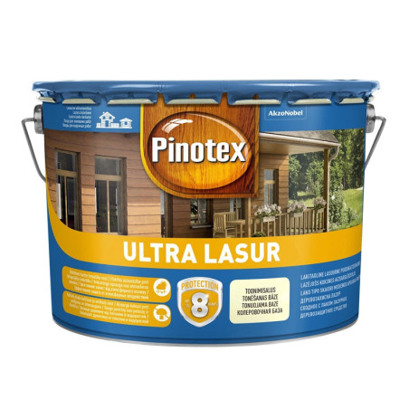 Impregnantas Pinotex Ultra Lasur, raudonmedžio spalvos, 10 l