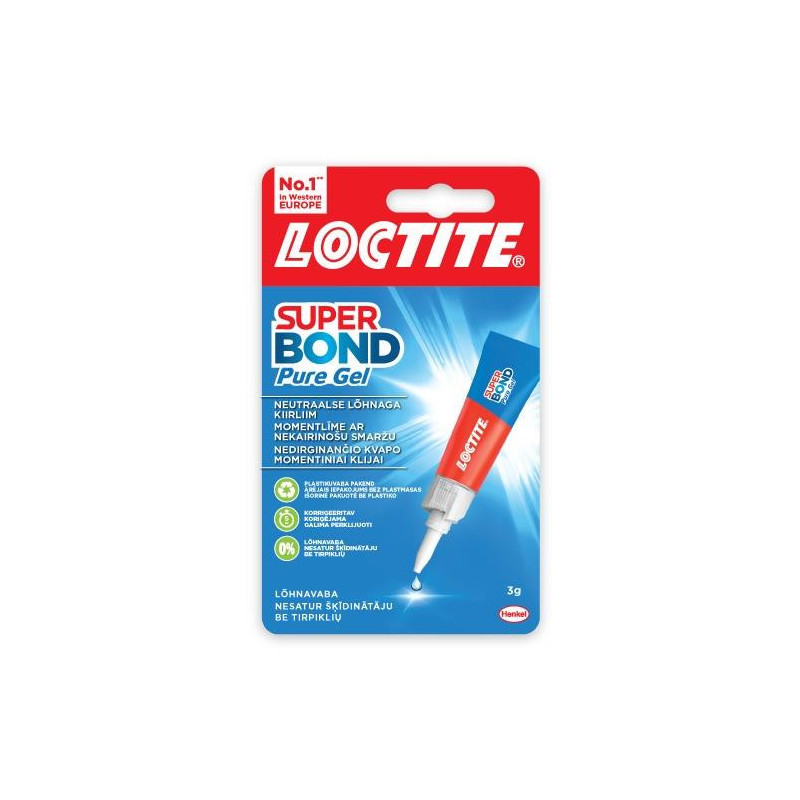 Klijai universalūs Loctite Super Bond Pure Gel, 3 g