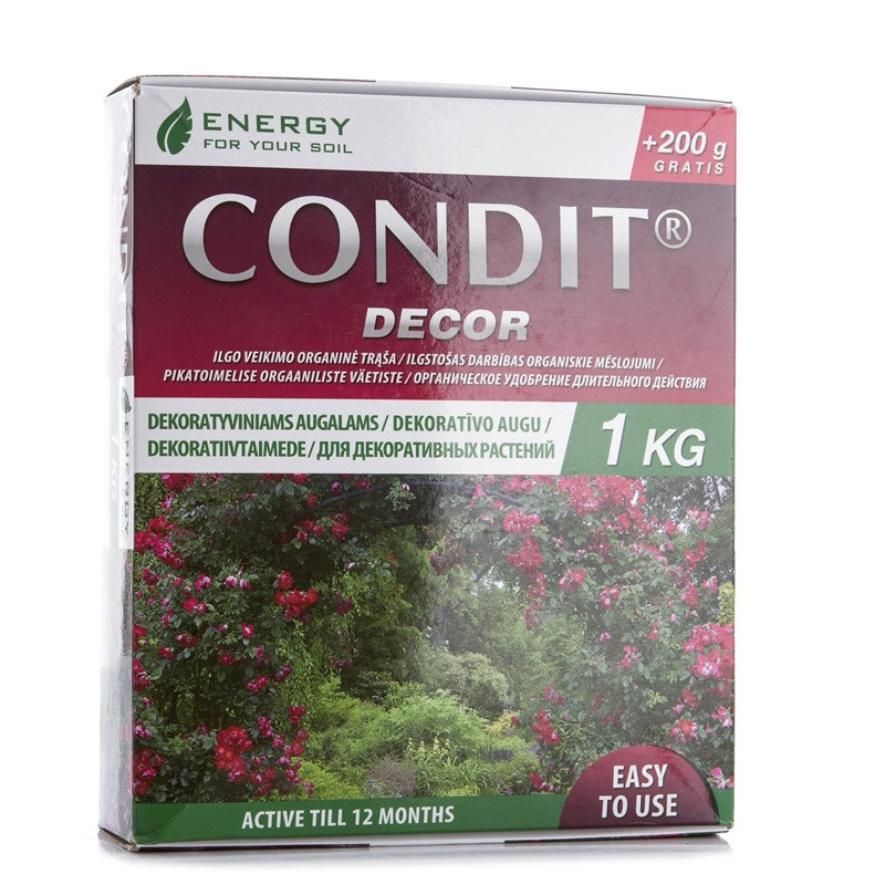 Trąšos granuliuotos organinės Condit Decor, 1 kg