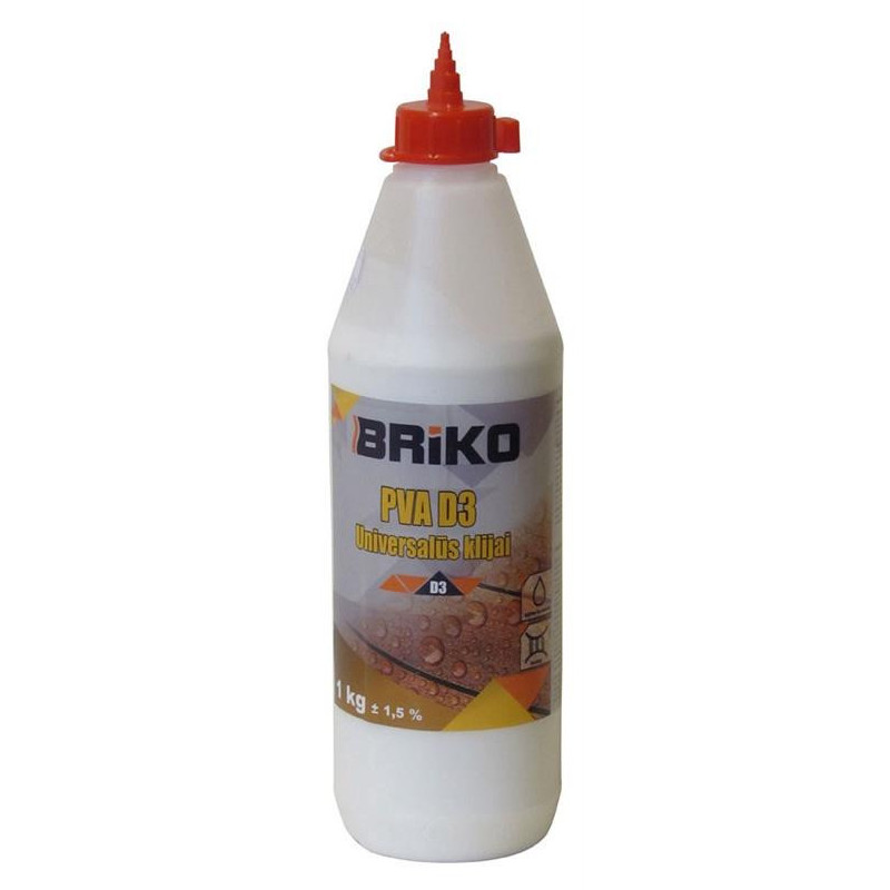 Universalūs PVA D3 klijai Briko, 1 kg