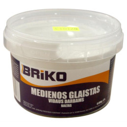 Baltos spalvos medienos glaistas Briko, 0,48 kg