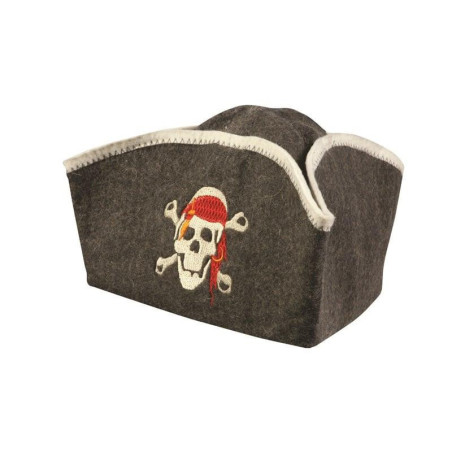 Pirties kepurė FLAMMIFERA PIRATAS, 28 x 17 cm, pilka