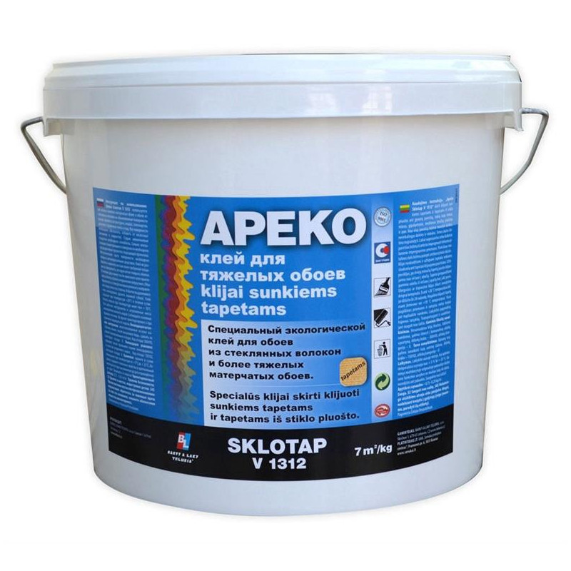 Stiklo pluošto tapetų klijai Teluria Apeko, 3 kg