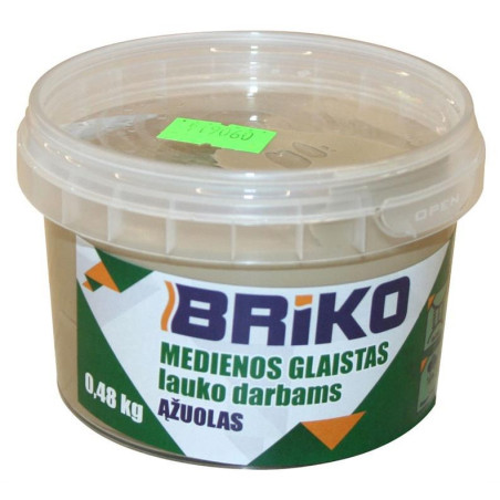 Ąžuolo spalvos medienos glaistas Briko, 0,48 kg