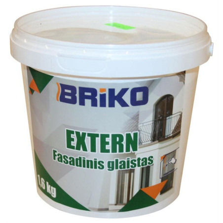 Fasado glaistas Briko, balta, 1,6 kg