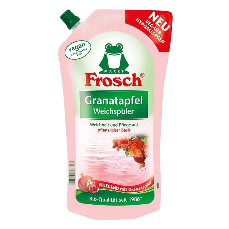 Skalbinių minkštiklis Frosch, granatų kvapo, 1 l