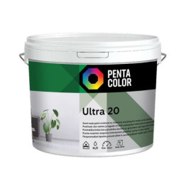 Dispersiniai dažai Pentacolor Ultra 20, balta, 5 l