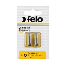 Atsuktuvų antgaliai Felo Torx 20, 25 mm, 2 vnt