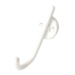 Kabliukas rūbų GB-HOOK07 100mm baltas