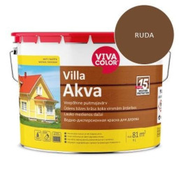 Fasado dažai VILLA AKVA 540X, 9 l, rudi