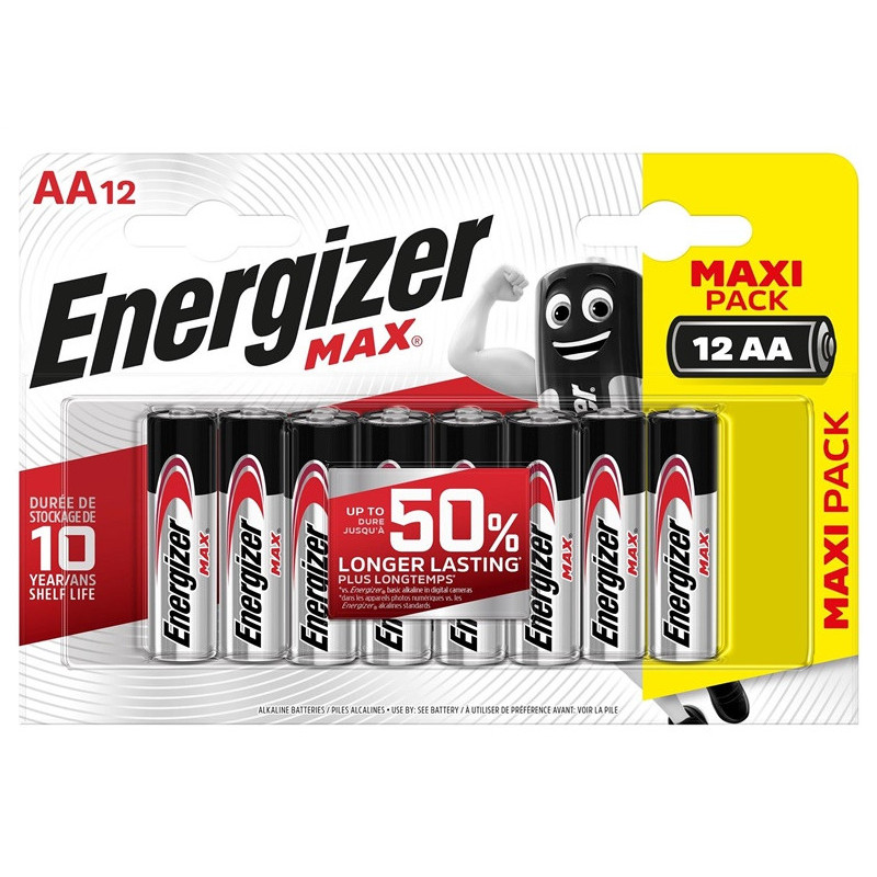 Elementai ENERGIZER MAX AA/LR06, 1.5V, 12vnt.