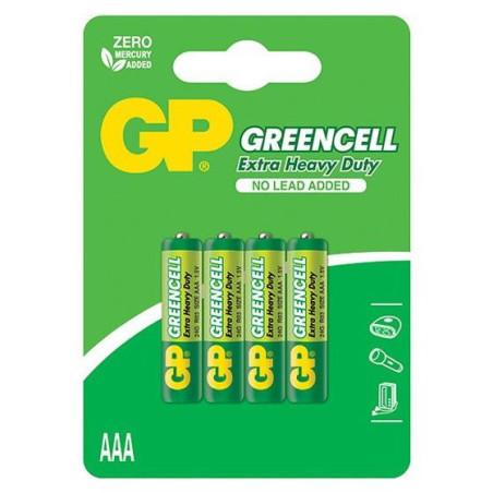 Elementai GP Greencell AAA/R03, 4 vnt.