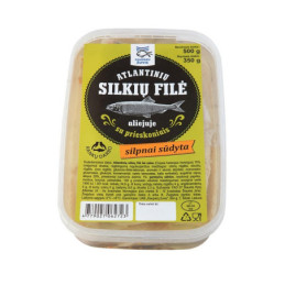 Silkių filė aliejuje su prieskoniais, 500 g