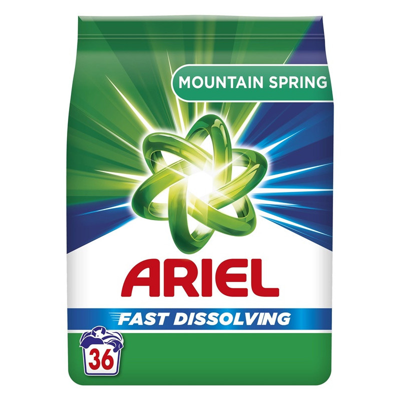 Skalbimo milteliai Ariel mountain spring 36skalbimai, 1.98kg