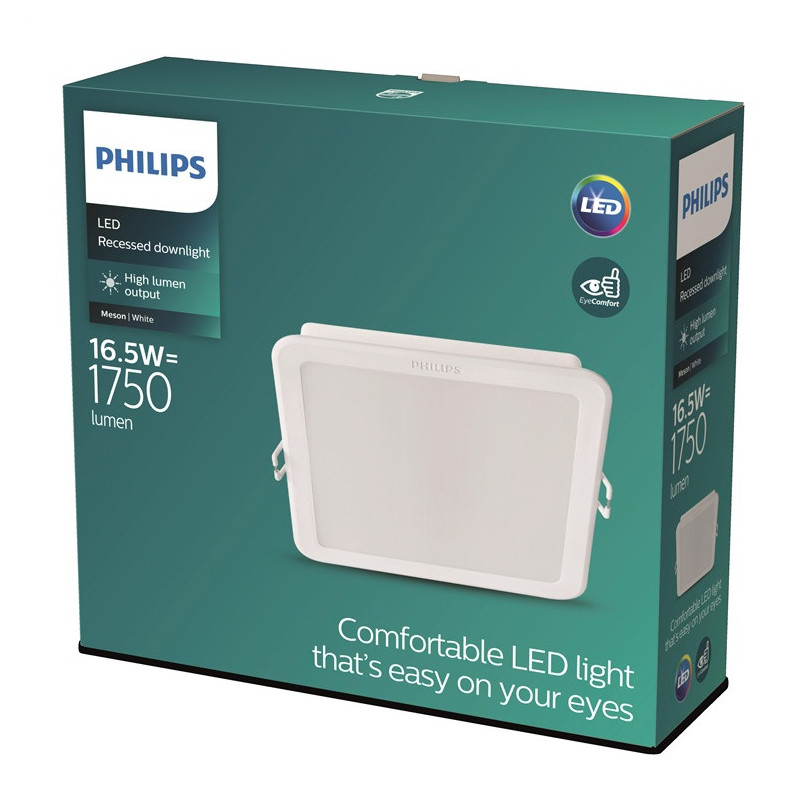 Įmontuojamas šviestuvas Philips MESON, 16.5W, 4000K, LED