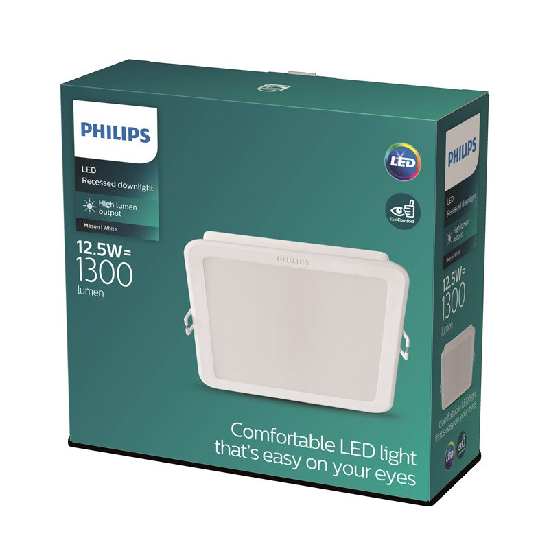 Įmontuojamas šviestuvas Philips MESON, 12.5W, 4000K, LED