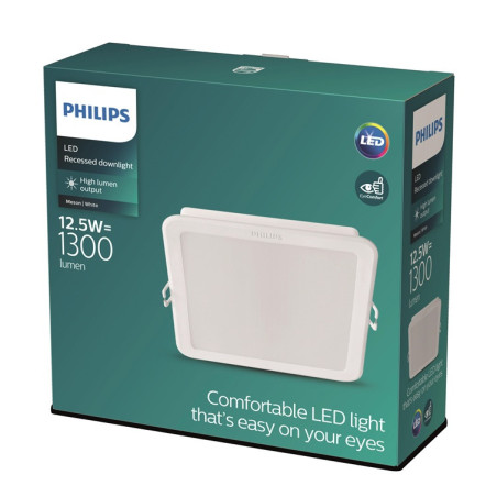 Įmontuojamas šviestuvas Philips MESON, 12.5W, 4000K, LED