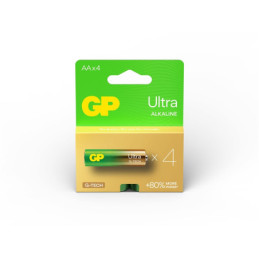 Elementai GP ULTRA ALKALINE AA/LR06, 1,5V, 4 vnt.