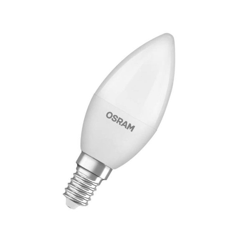 LED lemputė OSRAM, B11, šiltai balta, E14, 5,7 W, 470 lm