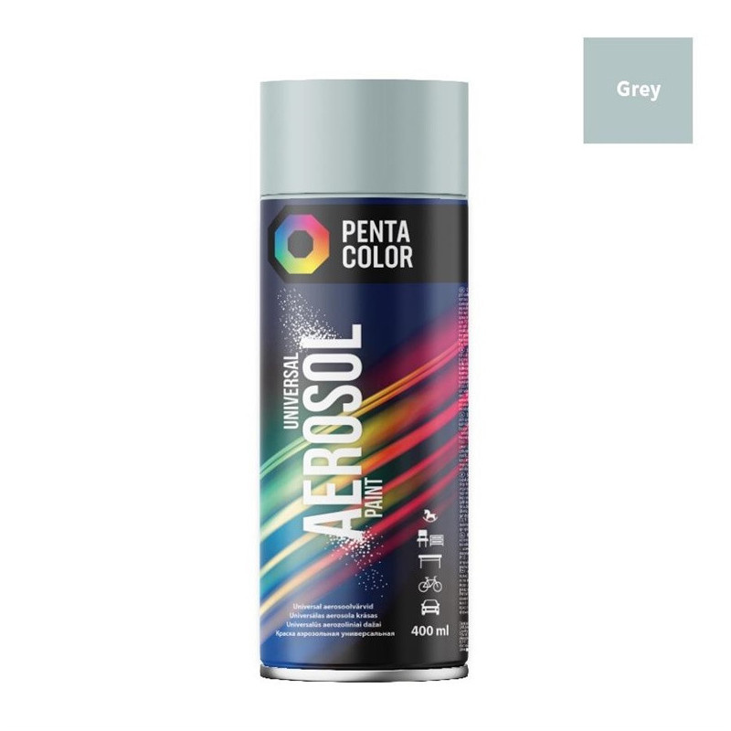 Aerozoliniai dažai Pentacolor pilki R7001 400ml