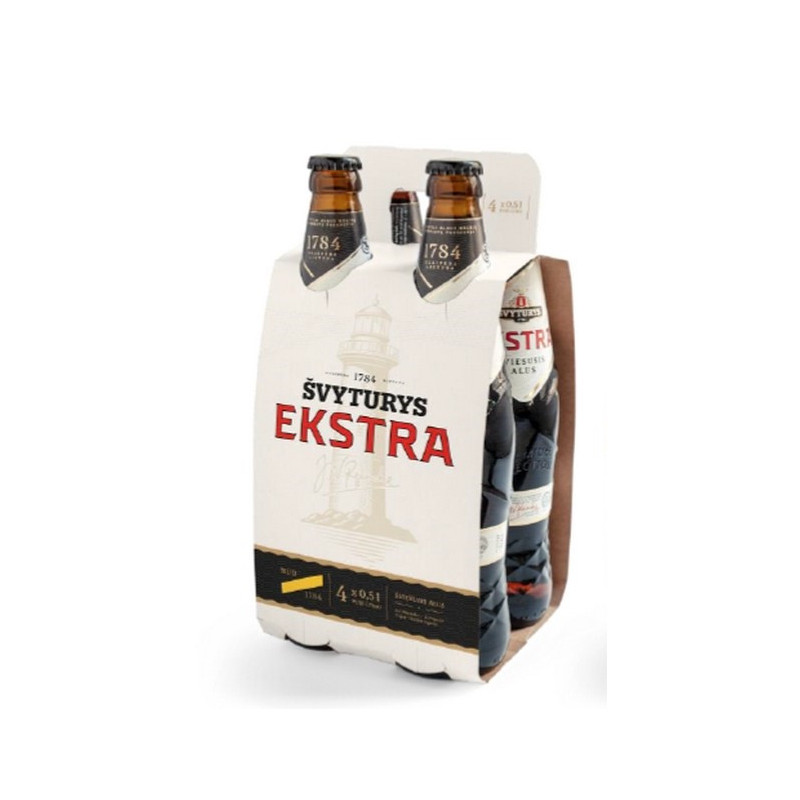 Alus ŠVYTURIO EKSTRA, 5,2 %, pak., 4 x 500 ml