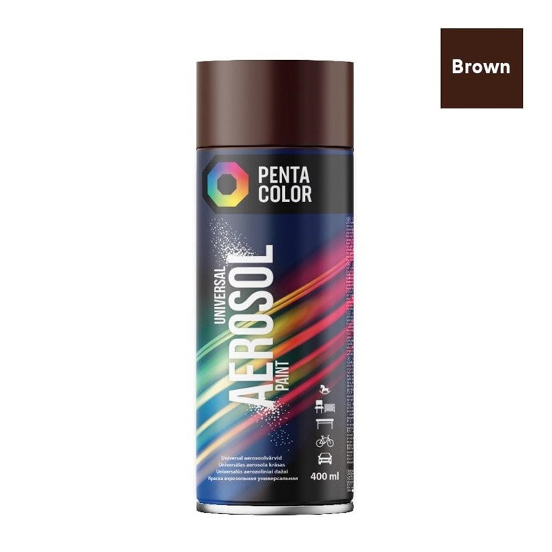 Aerozoliniai dažai Pentacolor rudi R8017 400ml