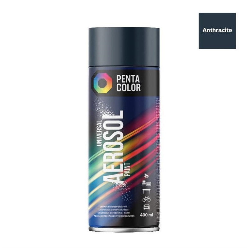 Aerozoliniai dažai Pentacolor antracito R7016 400ml