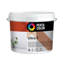 Dispersiniai dažai Pentacolor Ultra 7, balta, 5 l