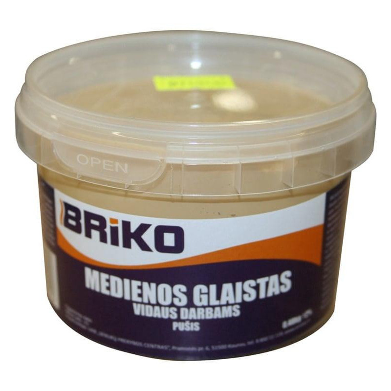 Pušies spalvos medienos glaistas Briko, 0,48 kg